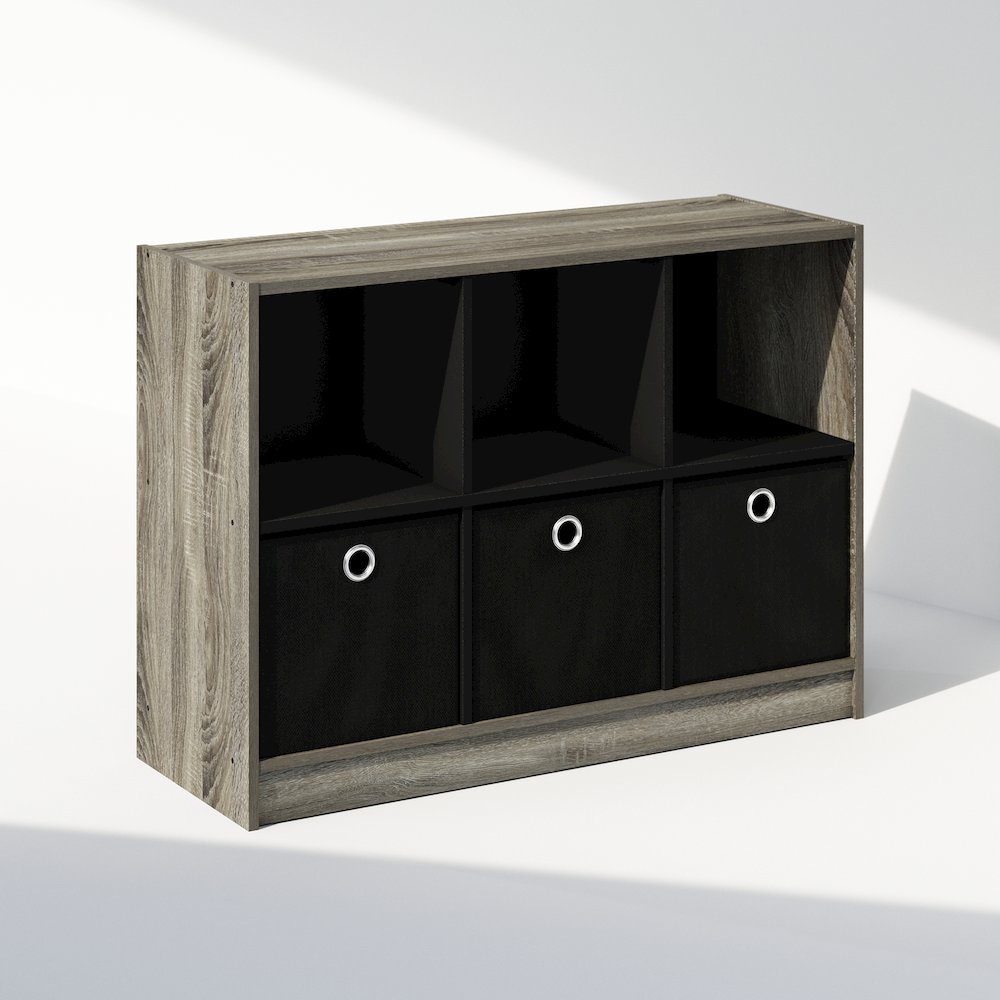 Cubic Multipurpose Clothing & Closet Storage Organizer Shelf with Bin Drawers. Picture 1