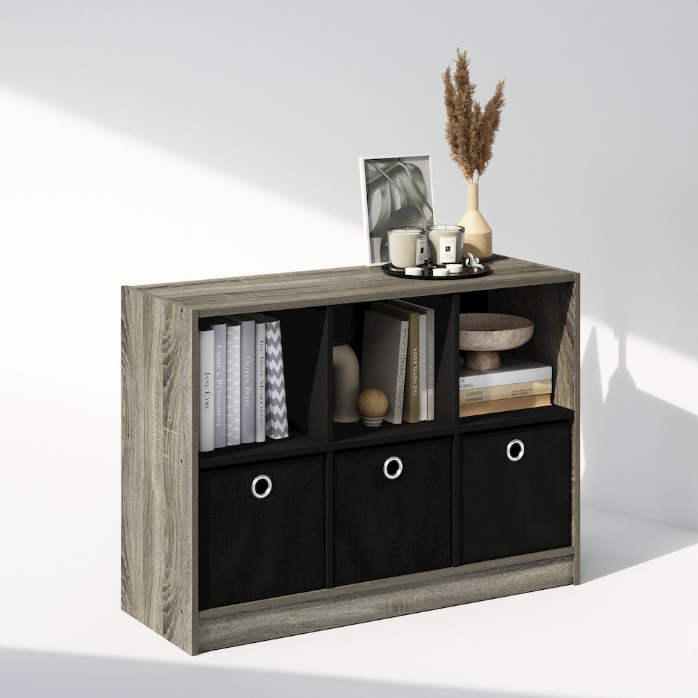 Cubic Multipurpose Clothing & Closet Storage Organizer Shelf with Bin Drawers. Picture 4