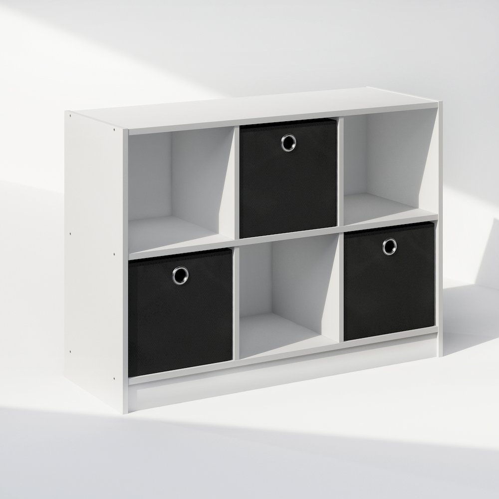Cubic Multipurpose Clothing & Closet Storage Organizer Shelf with Bin Drawers. Picture 1