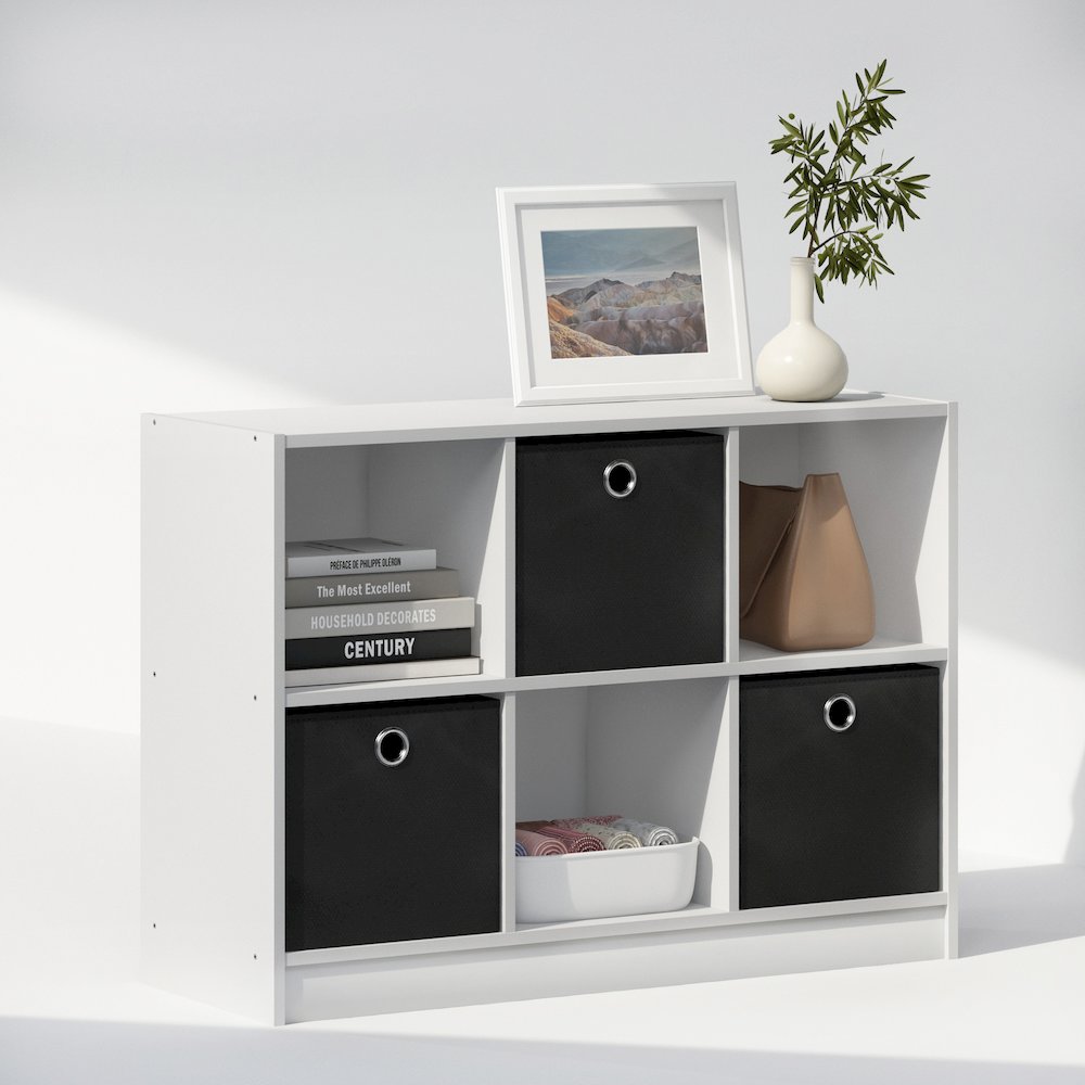 Cubic Multipurpose Clothing & Closet Storage Organizer Shelf with Bin Drawers. Picture 4