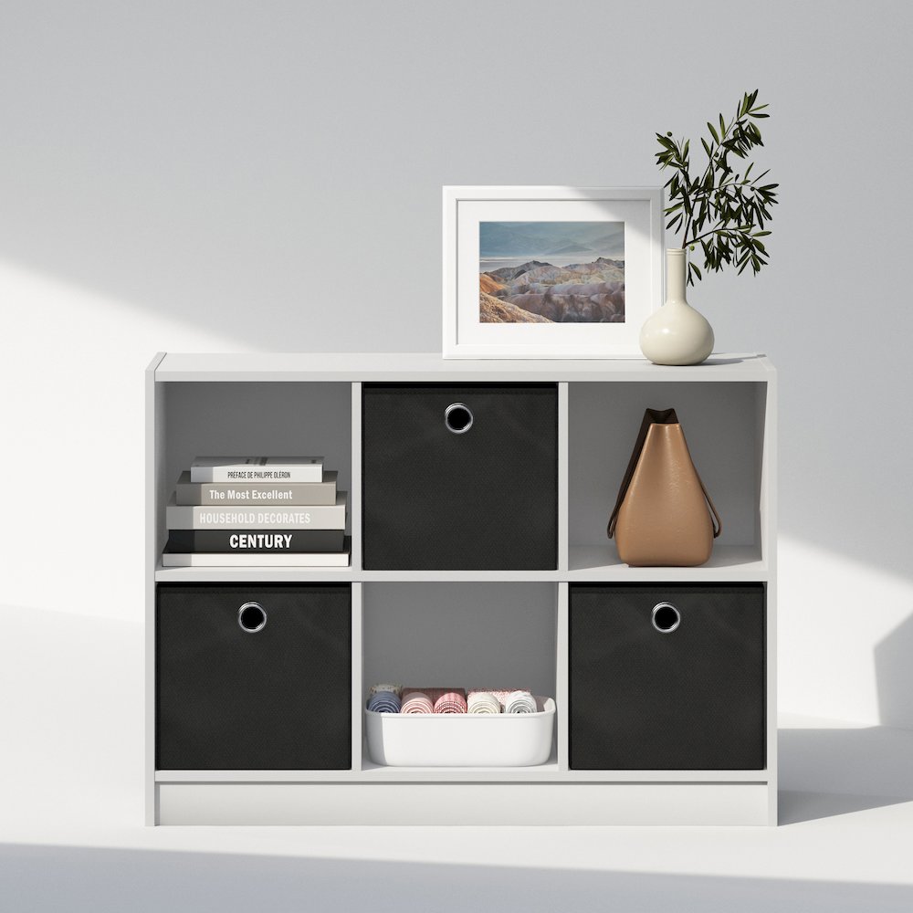 Cubic Multipurpose Clothing & Closet Storage Organizer Shelf with Bin Drawers. Picture 5