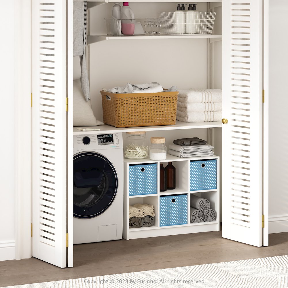 Cubic Multipurpose Clothing & Closet Storage Organizer Shelf with Bin Drawers. Picture 6