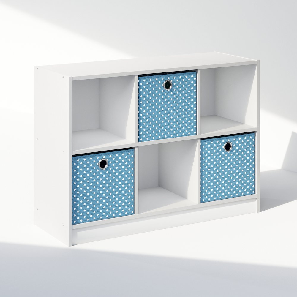 Cubic Multipurpose Clothing & Closet Storage Organizer Shelf with Bin Drawers. Picture 1