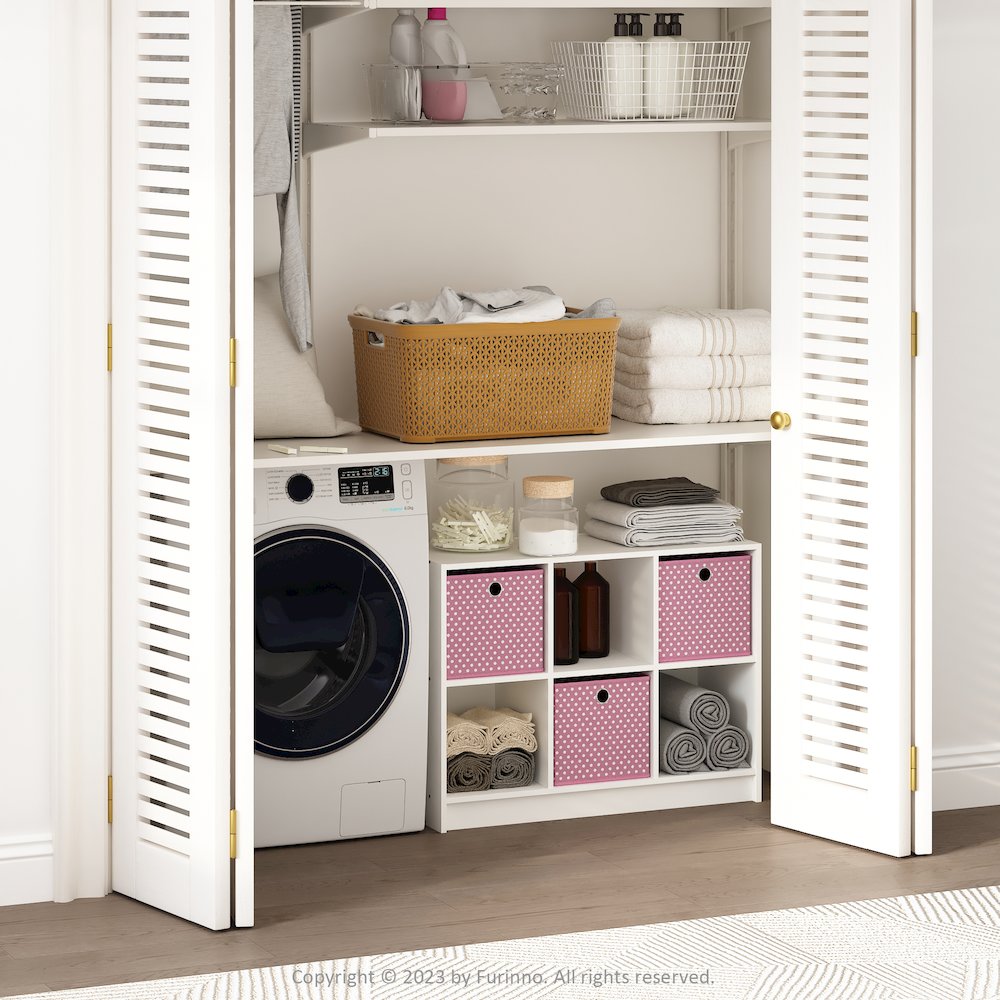 Cubic Multipurpose Clothing & Closet Storage Organizer Shelf with Bin Drawers. Picture 6