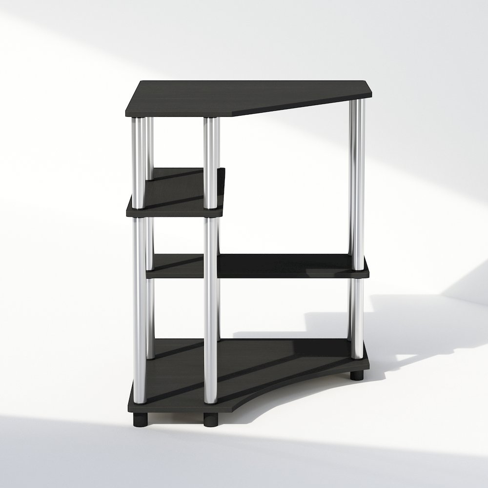 Turn-N-Tube Multipurpose Corner Shelf, Display Rack, Bookshelf, Americano. Picture 3