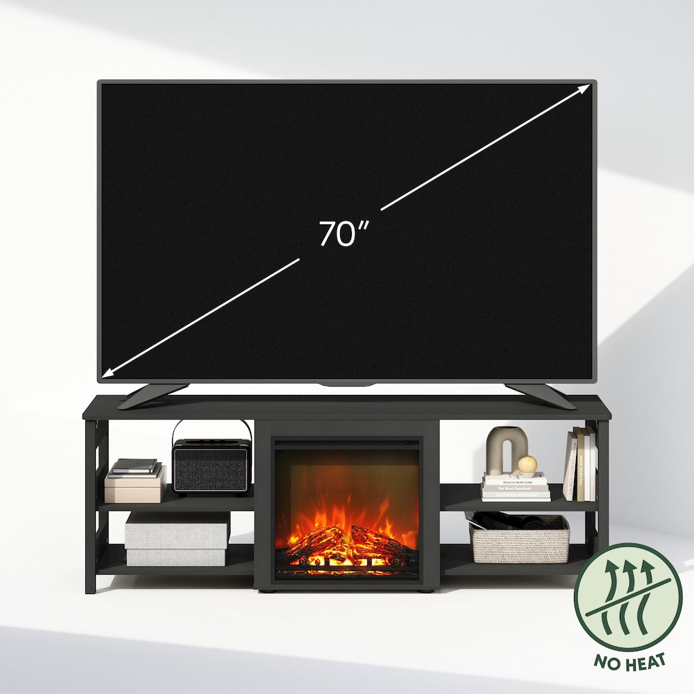Electric Fireplace TV Stand, Entertainment Center for TV up to 70 Inch. Picture 4
