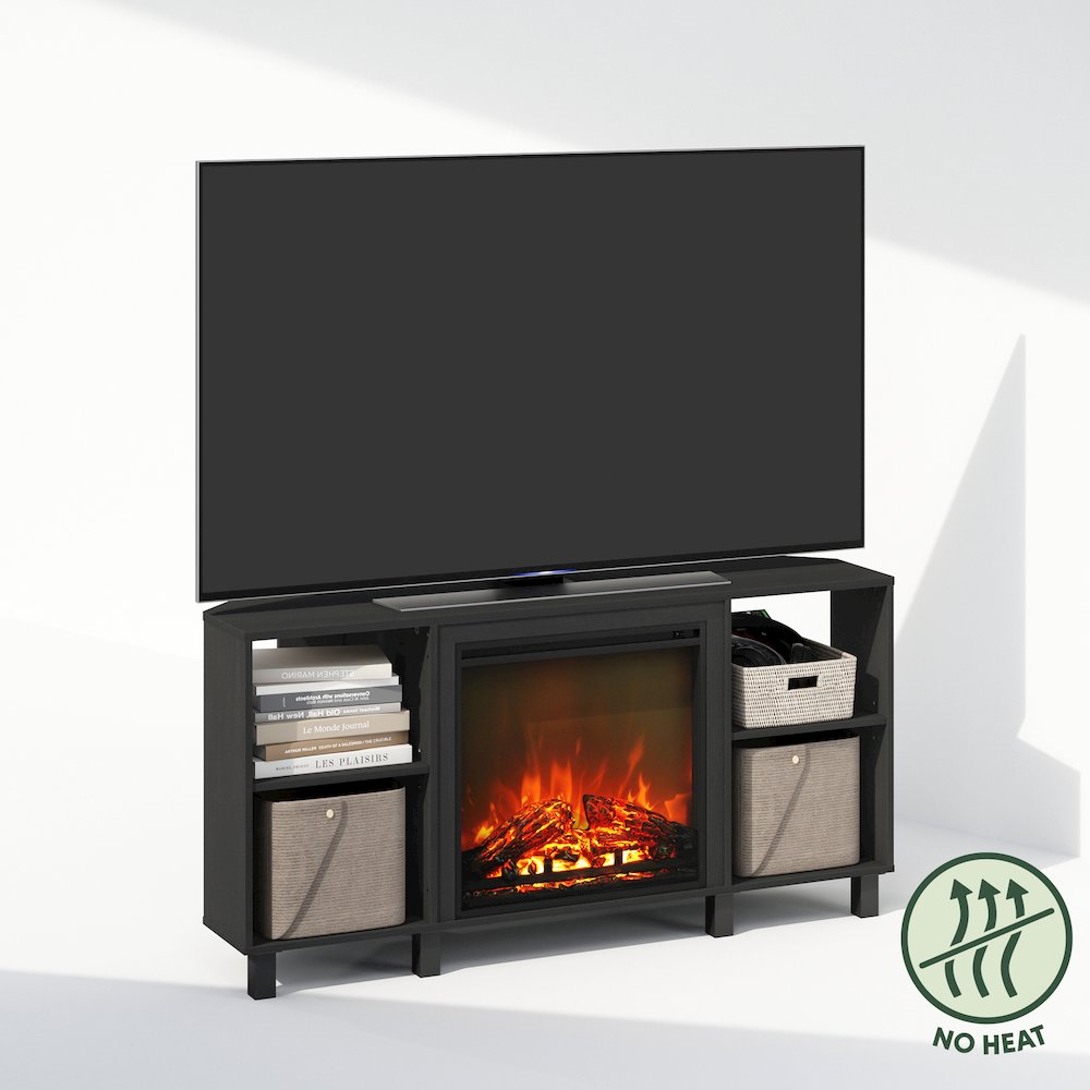 Electric Fireplace Corner TV Stand, Entertainment Center for TV up to 55 Inch. Picture 3