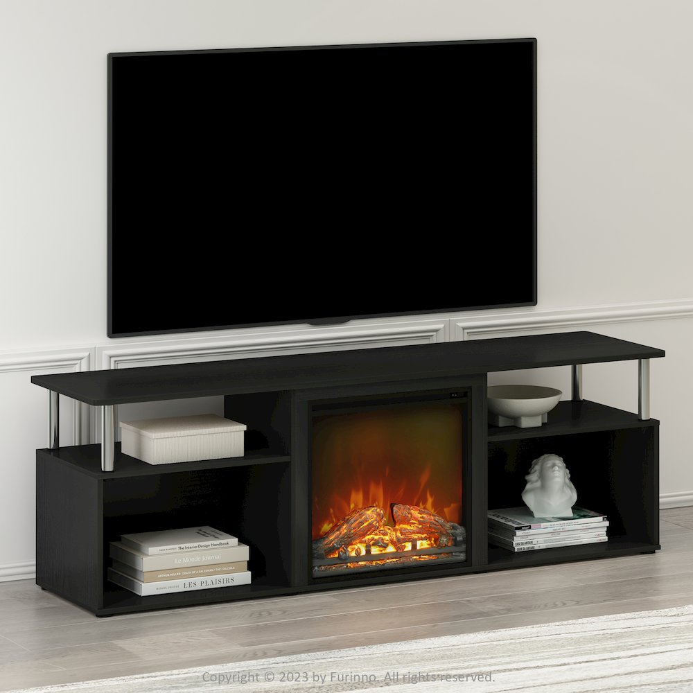 Electric Fireplace Corner TV Stand, Entertainment Center for TV up to 70 Inch. Picture 5