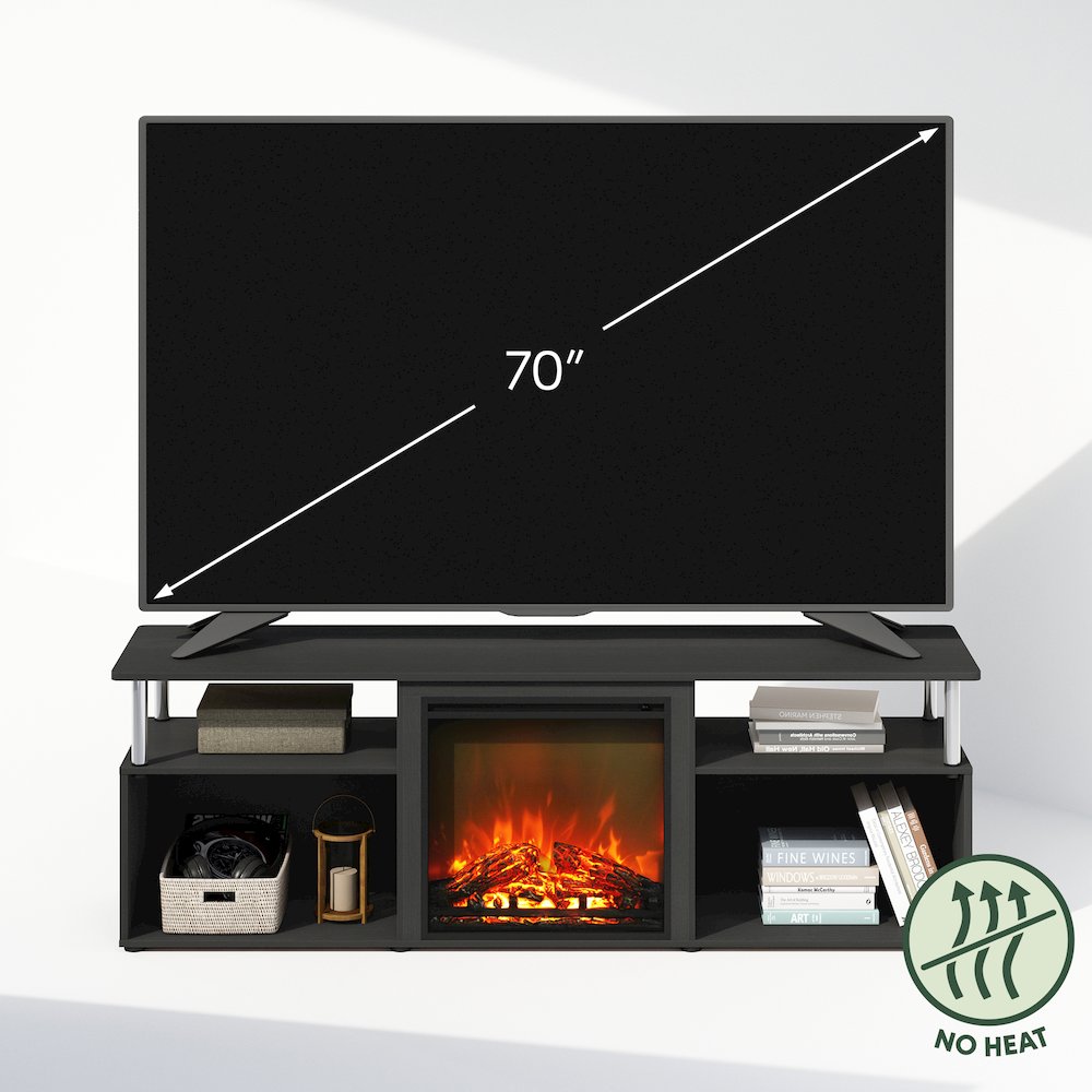 Electric Fireplace Corner TV Stand, Entertainment Center for TV up to 70 Inch. Picture 4
