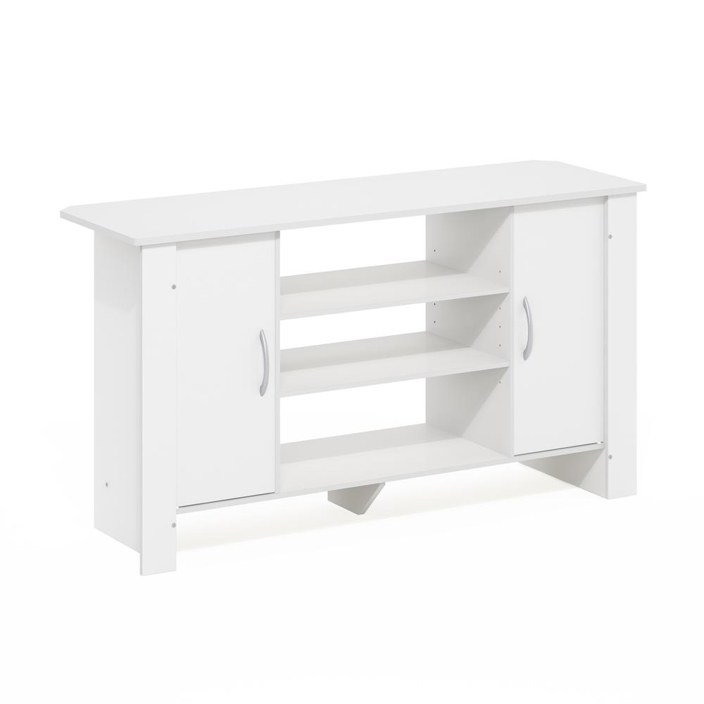 Econ TV Stand Entertainment Center, White. Picture 1