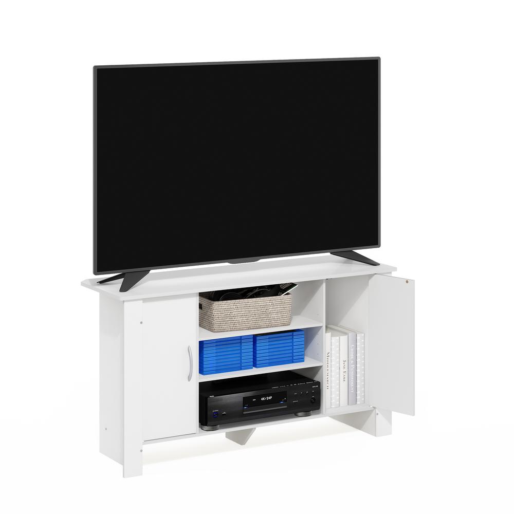 Econ TV Stand Entertainment Center, White. Picture 3