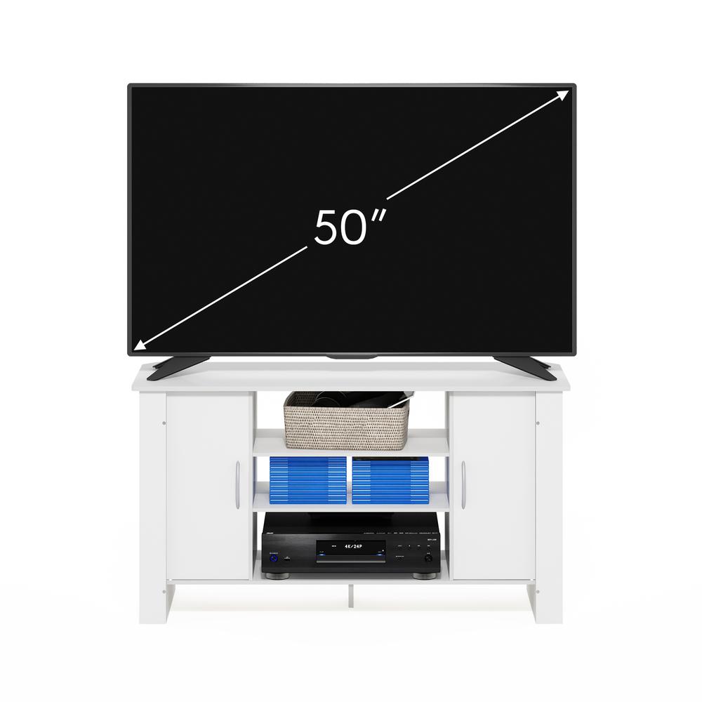 Econ TV Stand Entertainment Center, White. Picture 4