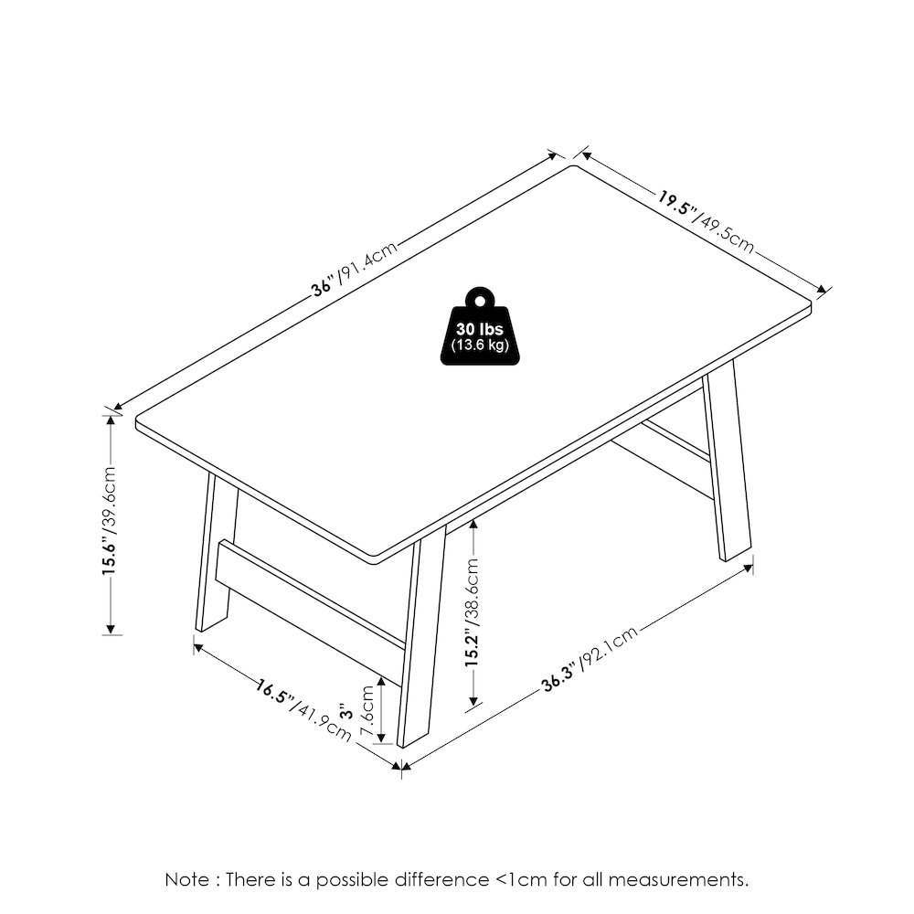 Beginning Coffee Table, White. Picture 6