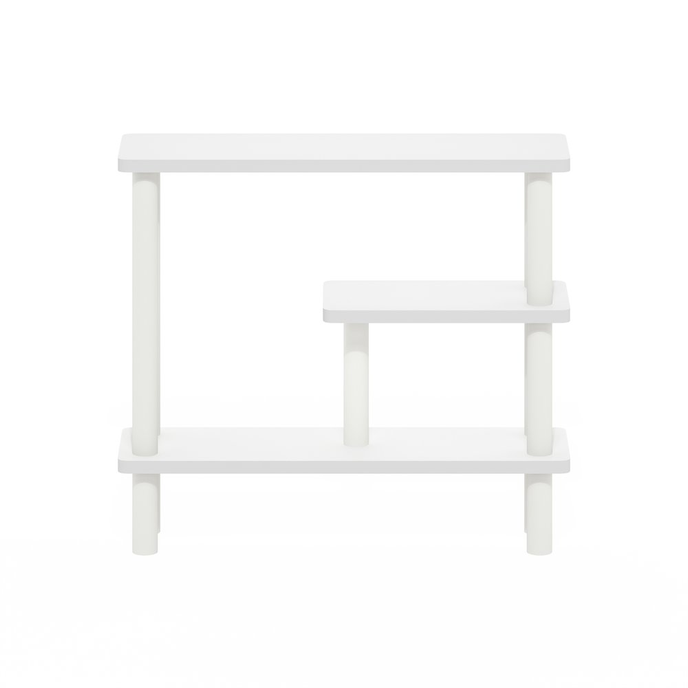 Turn-N-Tube Slim Space Saving Storage Rack, White/White. Picture 2