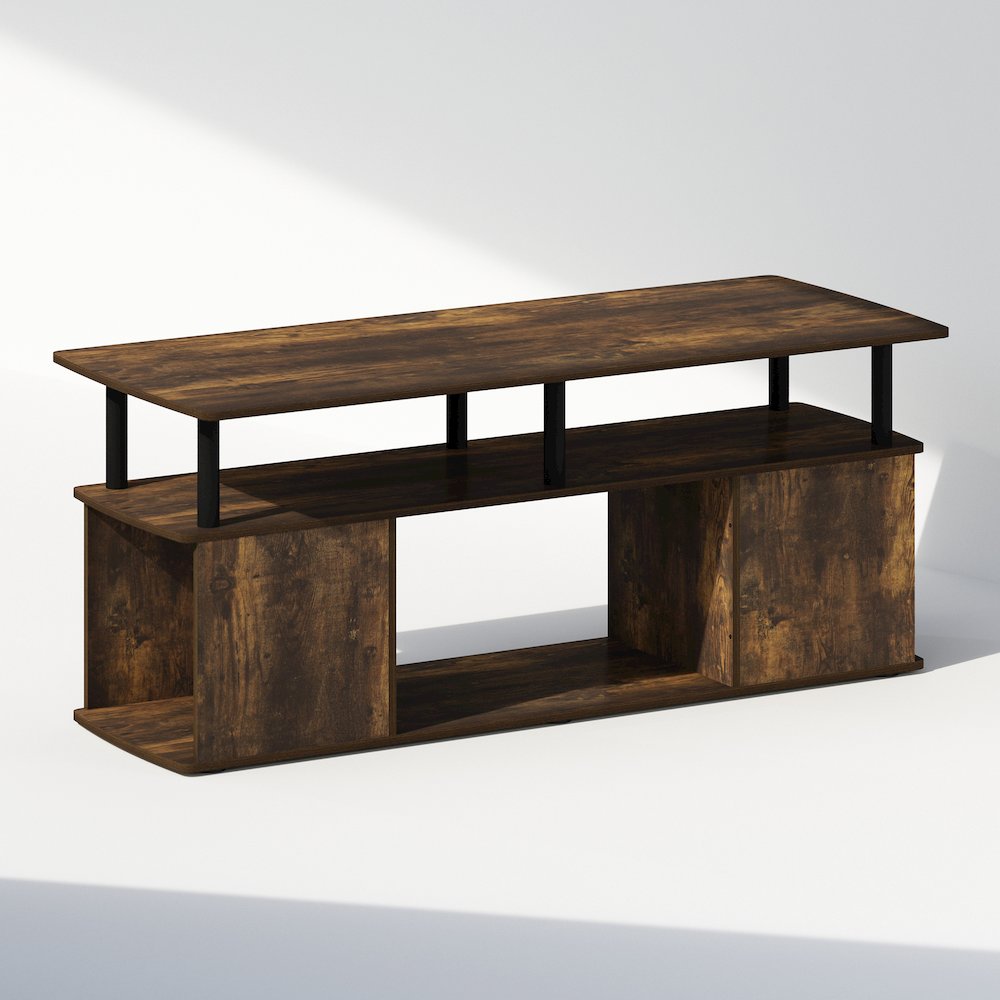JAYA Utility Design Coffee Table, Amber Pine/Black. Picture 1