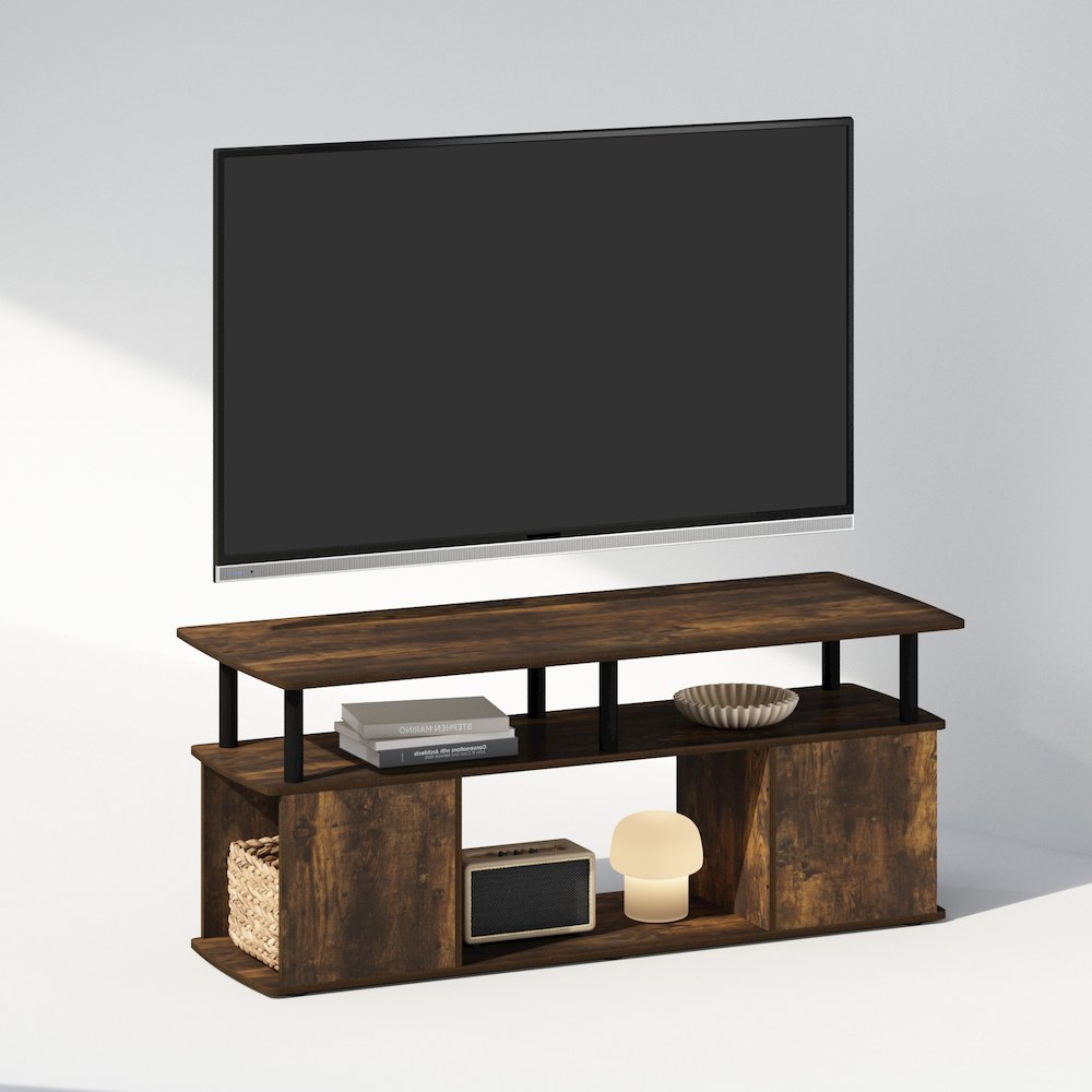 JAYA Utility Design Coffee Table, Amber Pine/Black. Picture 4