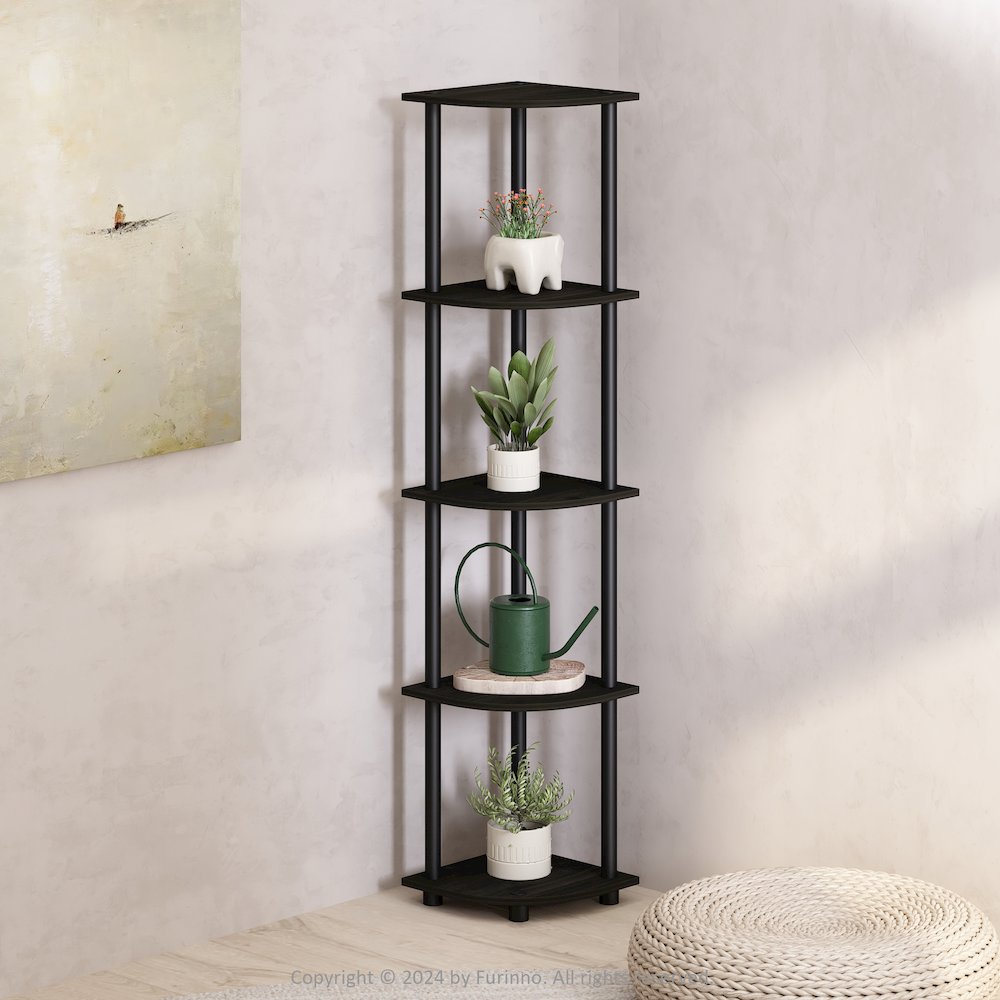 Turn-N-Tube 5 Tier Multipurpose Corner Display Rack Shelving Unit. Picture 6