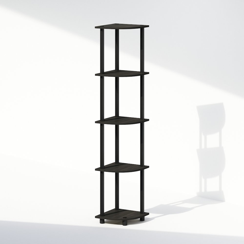 Turn-N-Tube 5 Tier Multipurpose Corner Display Rack Shelving Unit. Picture 1
