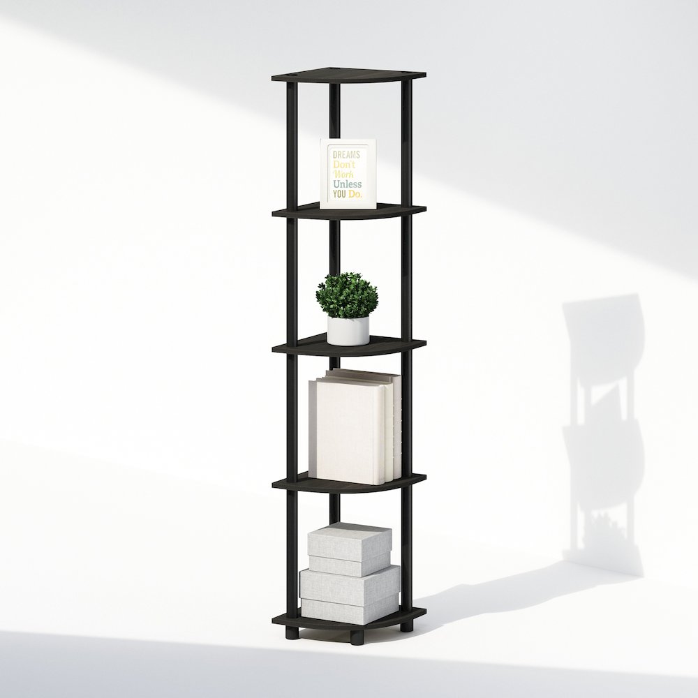 Turn-N-Tube 5 Tier Multipurpose Corner Display Rack Shelving Unit. Picture 4