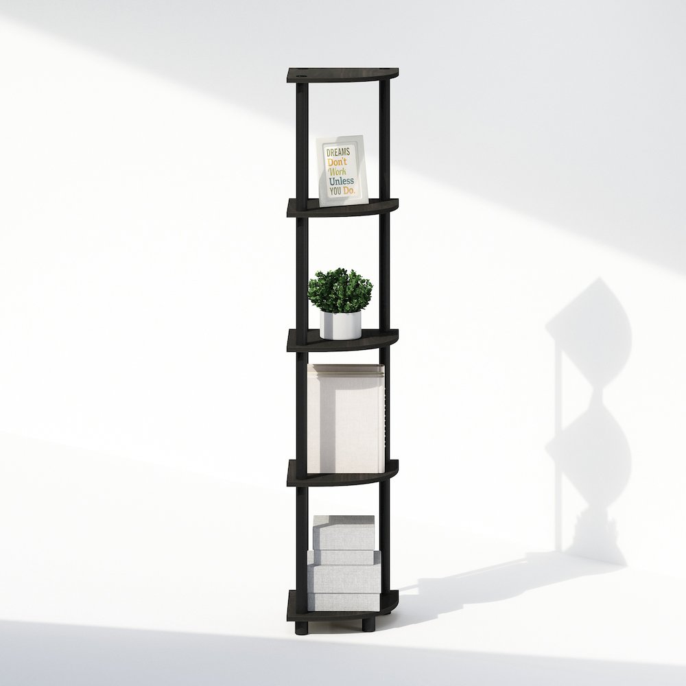 Turn-N-Tube 5 Tier Multipurpose Corner Display Rack Shelving Unit. Picture 5