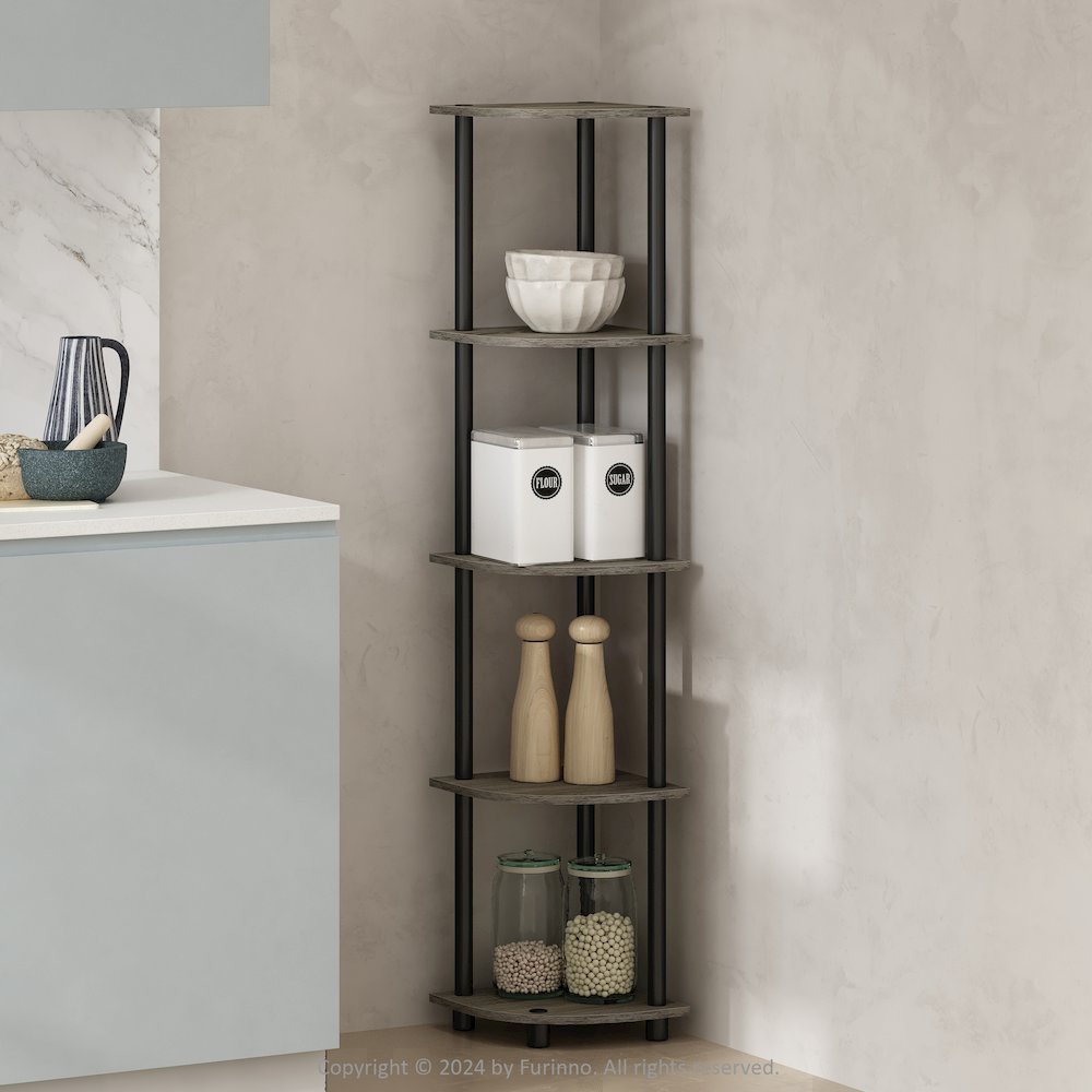 Turn-N-Tube 5 Tier Multipurpose Corner Display Rack Shelving. Picture 6