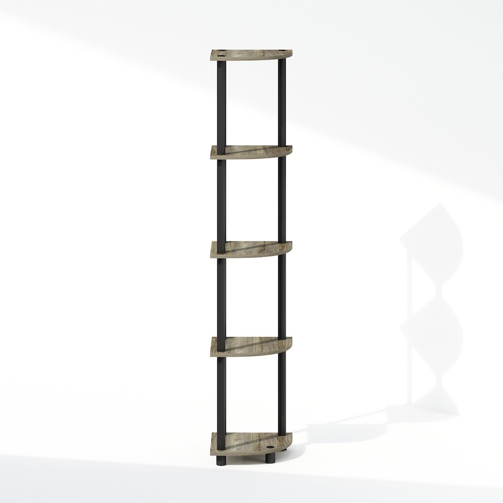 Turn-N-Tube 5 Tier Multipurpose Corner Display Rack Shelving. Picture 3