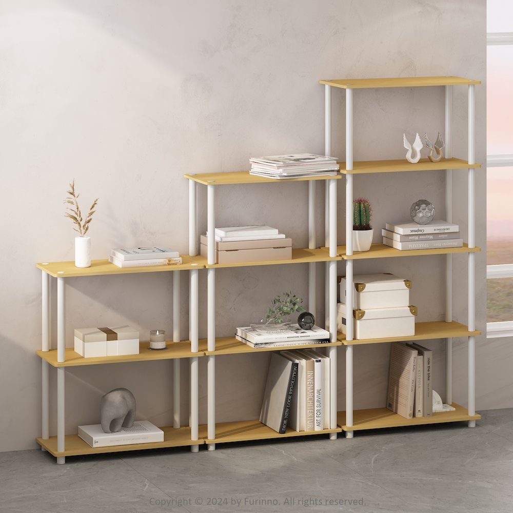 Turn-N-Tube 3-Tier Multipurpose Compact Display Rack, Shelving Unit, Bookcase. Picture 6
