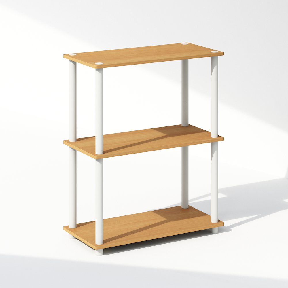 Turn-N-Tube 3-Tier Multipurpose Compact Display Rack, Shelving Unit, Bookcase. Picture 1