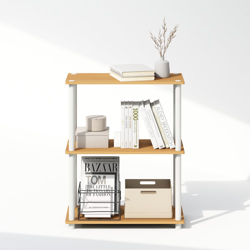 Turn-N-Tube 3-Tier Multipurpose Compact Display Rack, Shelving Unit, Bookcase. Picture 5
