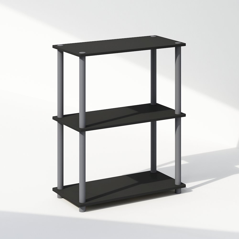 Turn-N-Tube 3-Tier Multipurpose Compact Display Rack, Shelving Unit, Bookcase. Picture 1