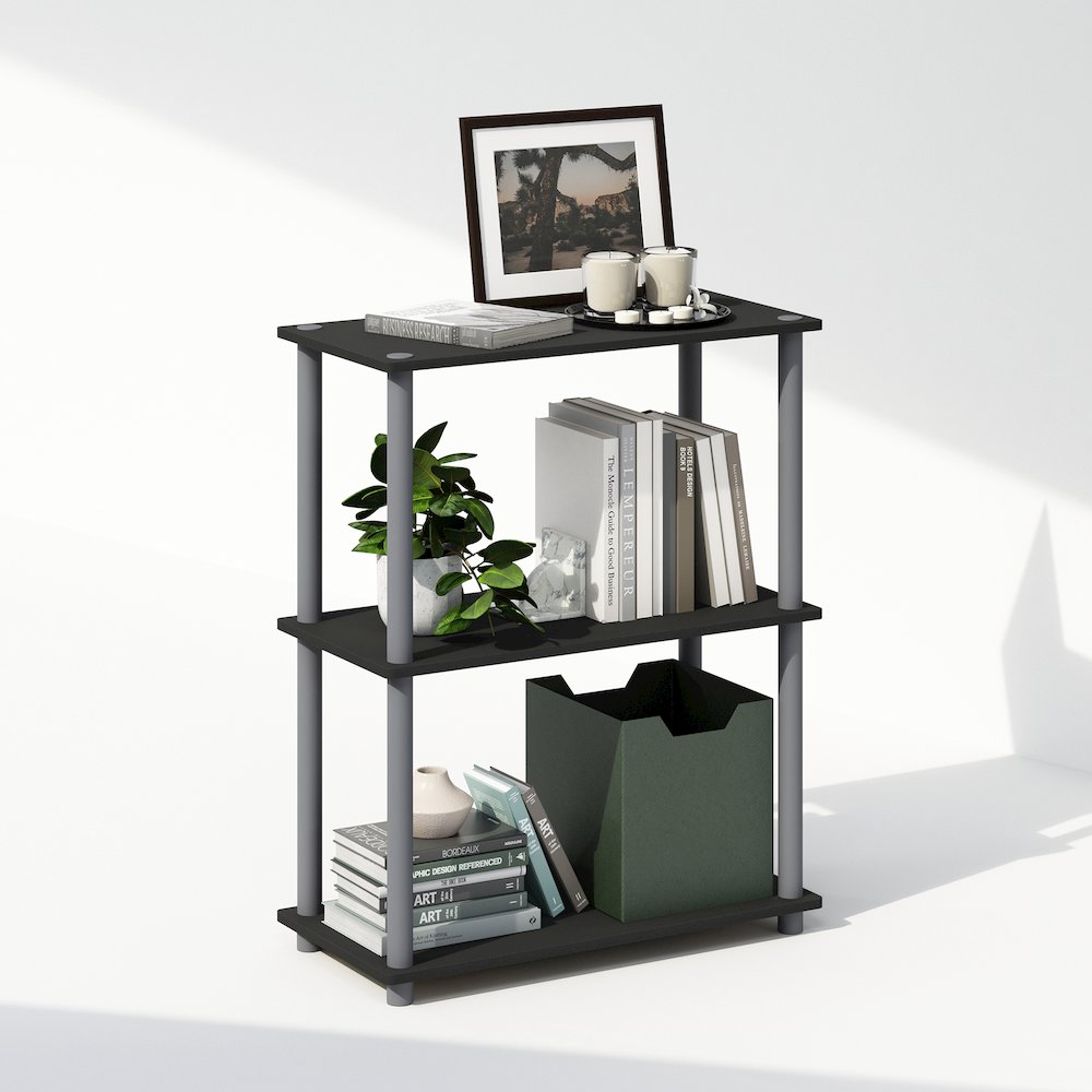 Turn-N-Tube 3-Tier Multipurpose Compact Display Rack, Shelving Unit, Bookcase. Picture 4