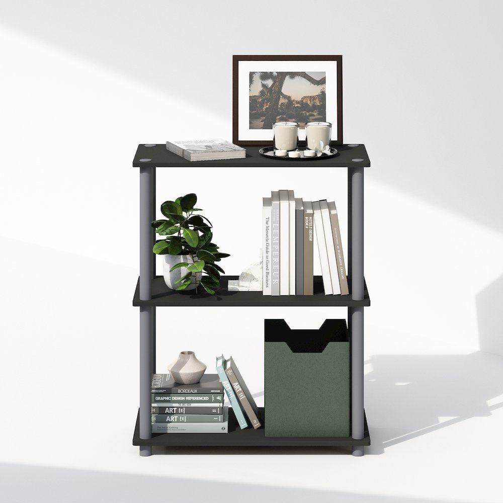 Turn-N-Tube 3-Tier Multipurpose Compact Display Rack, Shelving Unit, Bookcase. Picture 5