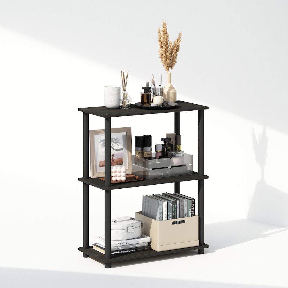Turn-N-Tube 3-Tier Multipurpose Compact Display Rack, Shelving Unit, Bookcase. Picture 4