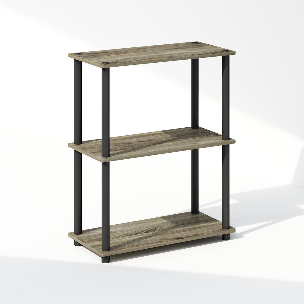 Turn-N-Tube 3-Tier Multipurpose Compact Display Rack, Shelving Unit, Bookcase. Picture 1