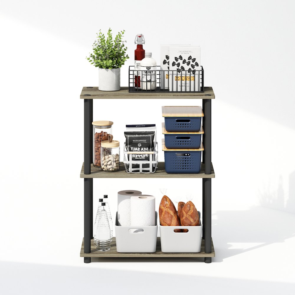 Turn-N-Tube 3-Tier Multipurpose Compact Display Rack, Shelving Unit, Bookcase. Picture 5