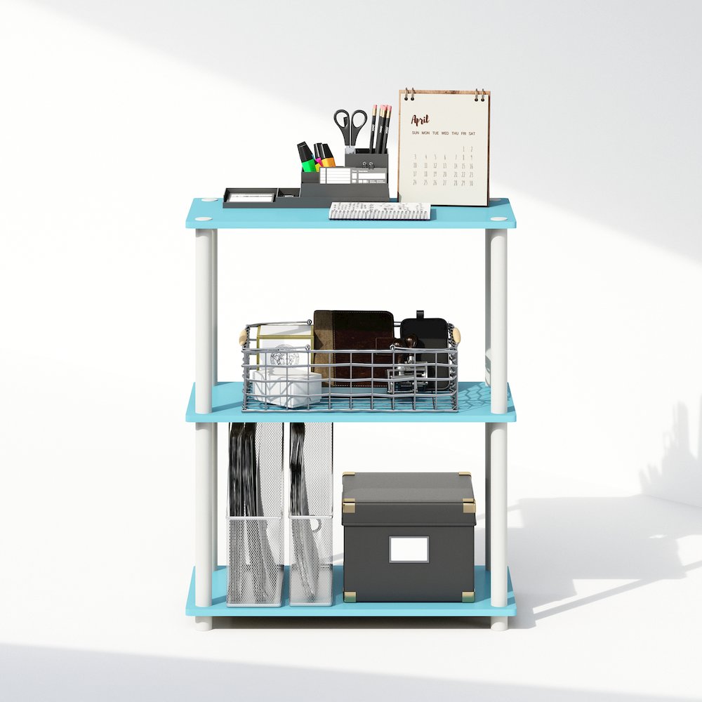 Turn-N-Tube 3-Tier Multipurpose Compact Display Rack, Shelving Unit, Bookcase. Picture 5