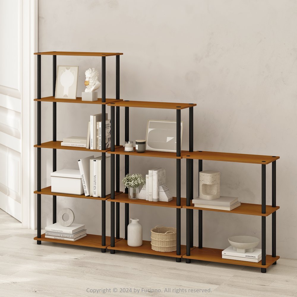 Turn-N-Tube 3-Tier Multipurpose Compact Display Rack, Shelving Unit, Bookcase. Picture 6