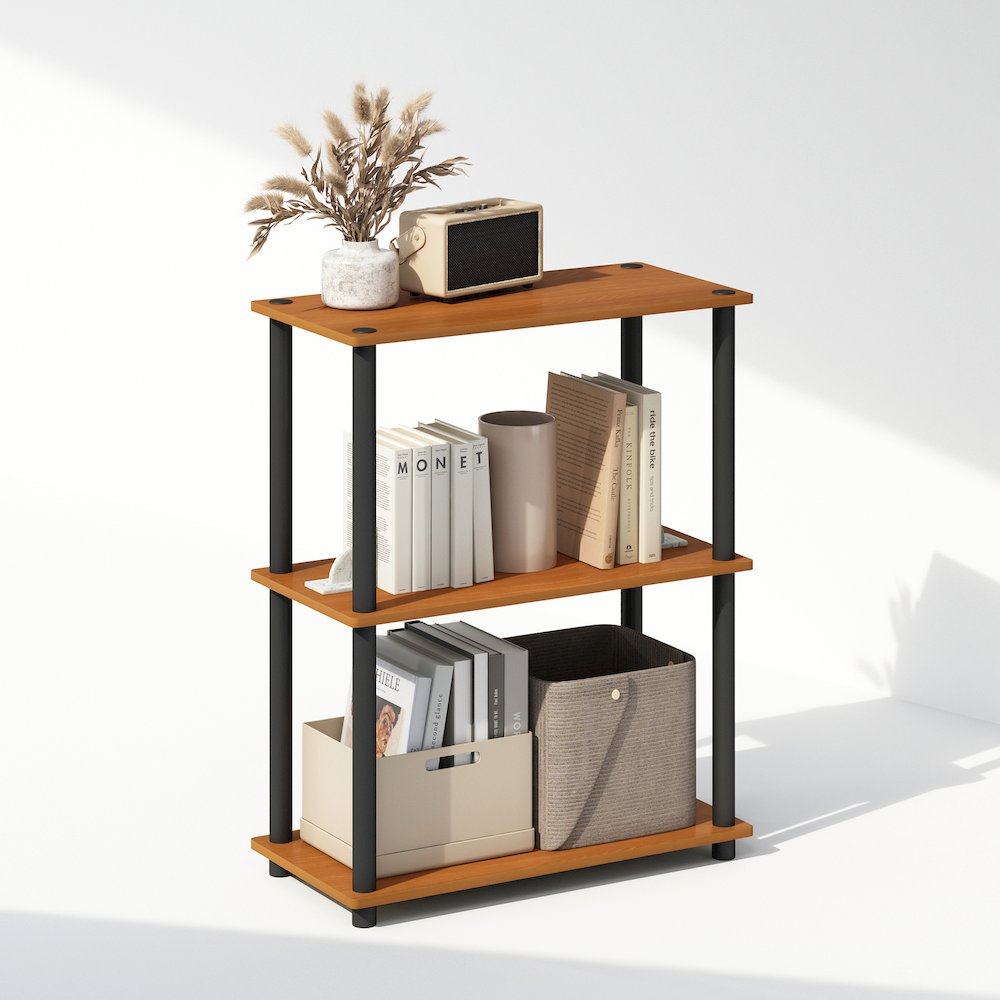 Turn-N-Tube 3-Tier Multipurpose Compact Display Rack, Shelving Unit, Bookcase. Picture 4