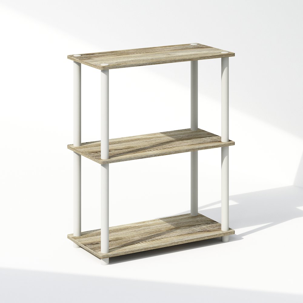 Turn-N-Tube 3-Tier Multipurpose Compact Display Rack, Shelving Unit, Bookcase. Picture 1