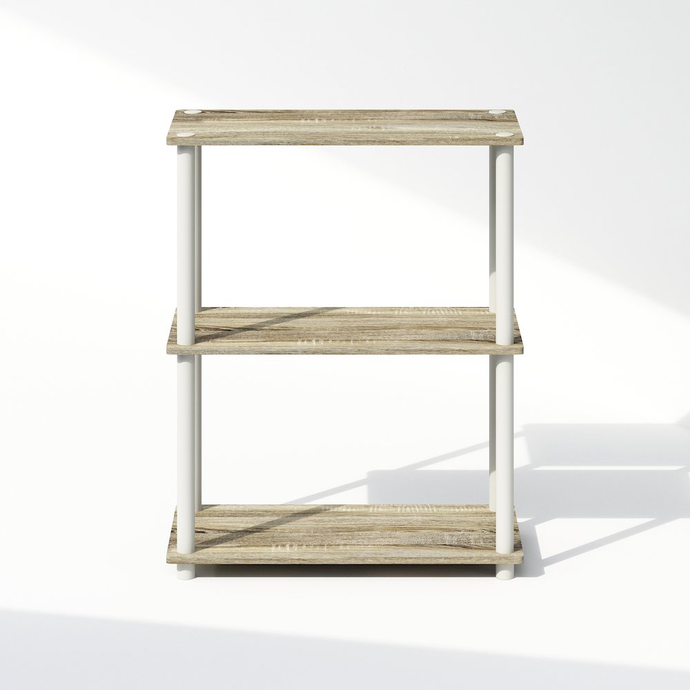 Turn-N-Tube 3-Tier Multipurpose Compact Display Rack, Shelving Unit, Bookcase. Picture 3
