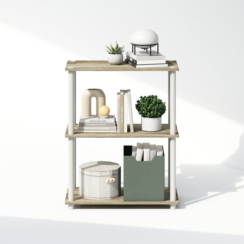 Turn-N-Tube 3-Tier Multipurpose Compact Display Rack, Shelving Unit, Bookcase. Picture 5