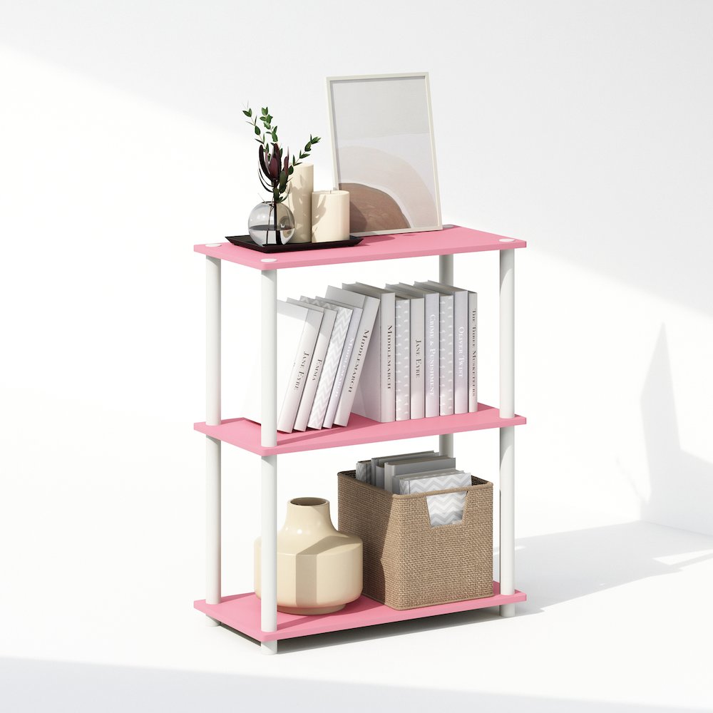 Turn-N-Tube 3-Tier Multipurpose Compact Display Rack, Shelving Unit, Bookcase. Picture 4