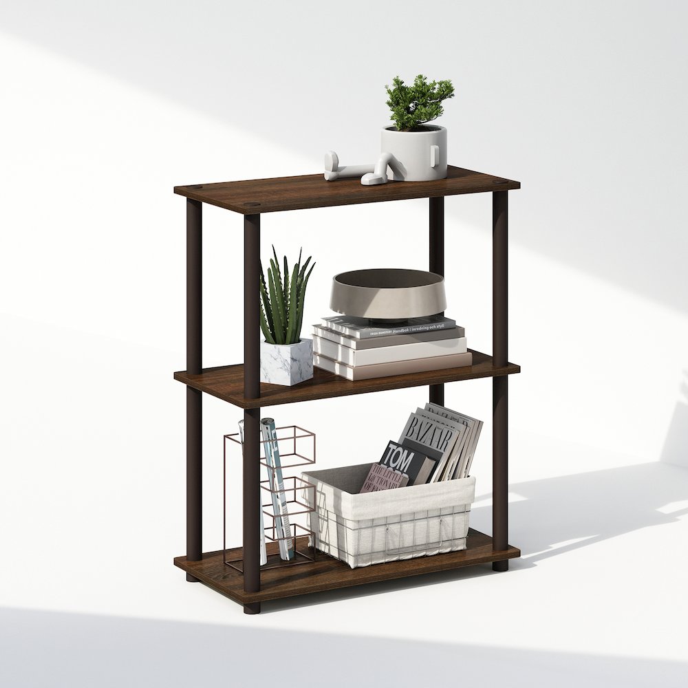 Turn-N-Tube 3-Tier Multipurpose Compact Display Rack, Shelving Unit, Bookcase. Picture 4