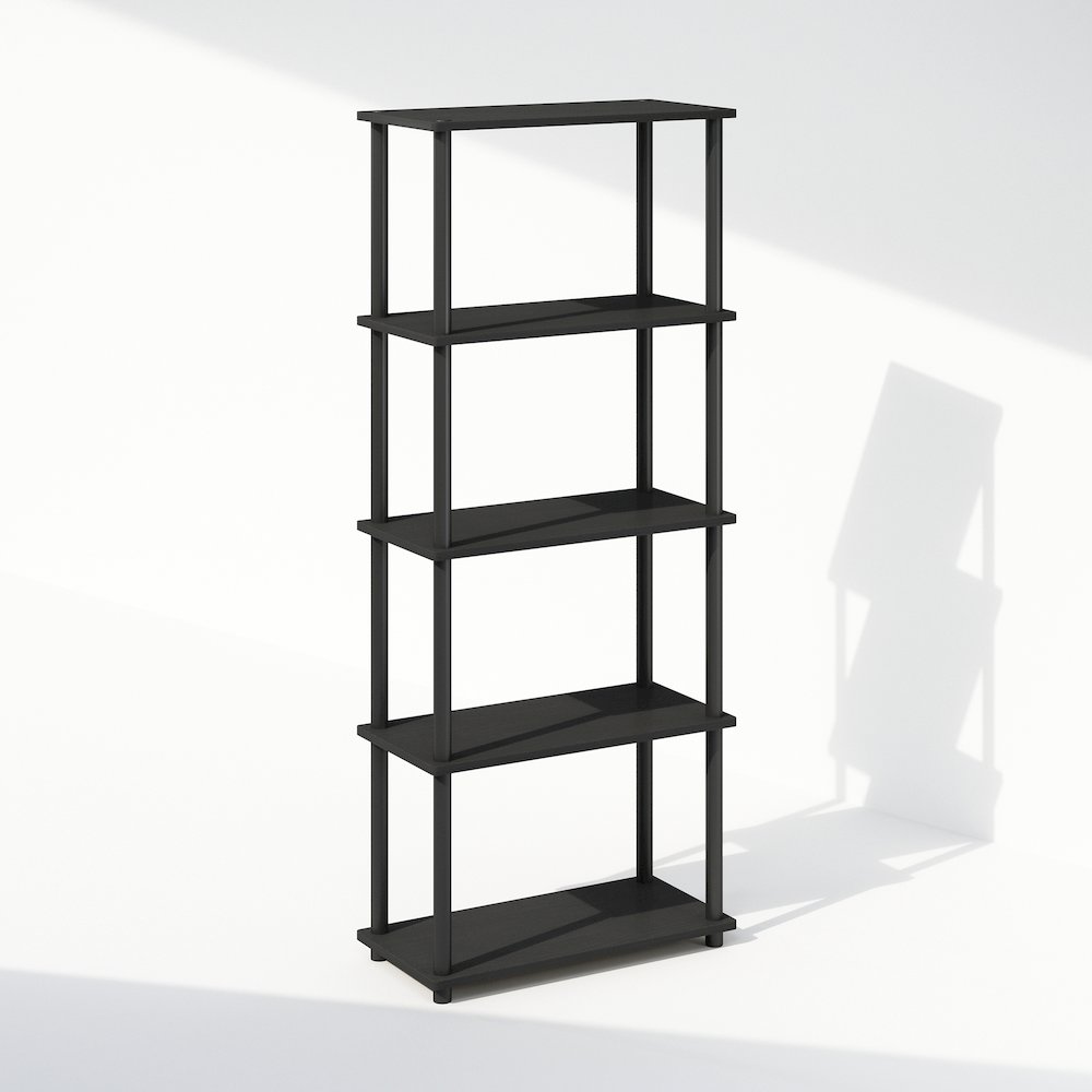 Turn-N-Tube 5-Tier Multipurpose Compact Display Rack, Shelving Unit, Bookcase. Picture 1