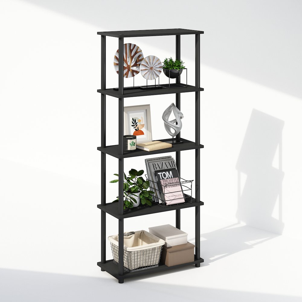 Turn-N-Tube 5-Tier Multipurpose Compact Display Rack, Shelving Unit, Bookcase. Picture 4