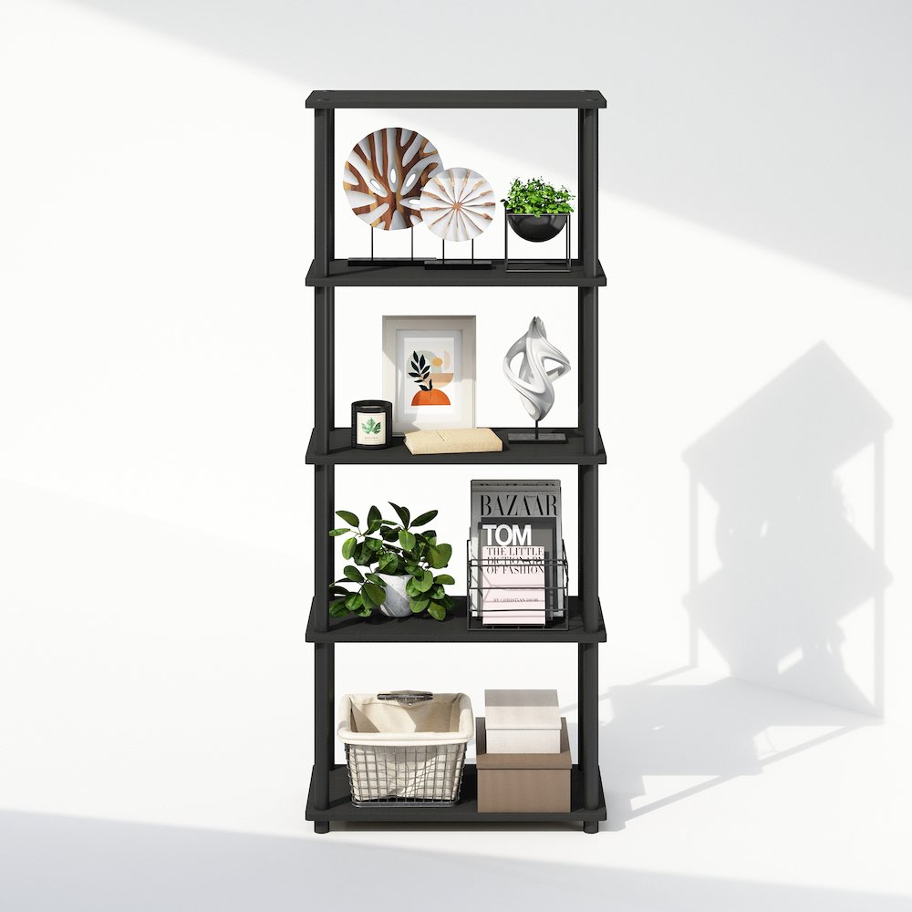 Turn-N-Tube 5-Tier Multipurpose Compact Display Rack, Shelving Unit, Bookcase. Picture 5