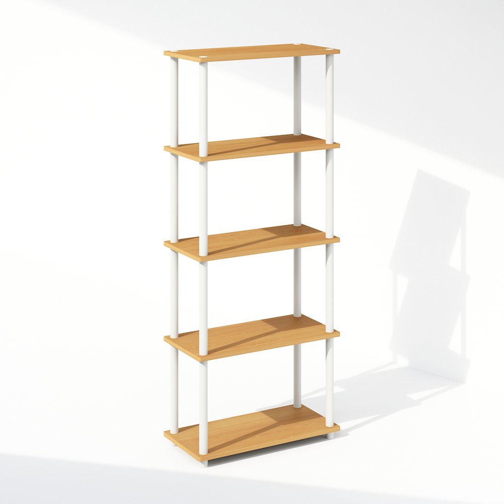 Turn-N-Tube 5-Tier Multipurpose Compact Display Rack, Shelving Unit, Bookcase. Picture 1