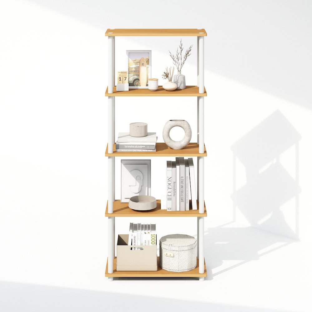 Turn-N-Tube 5-Tier Multipurpose Compact Display Rack, Shelving Unit, Bookcase. Picture 5