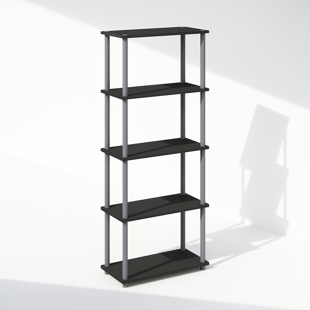 Turn-N-Tube 5-Tier Multipurpose Compact Display Rack, Shelving Unit, Bookcase. Picture 1