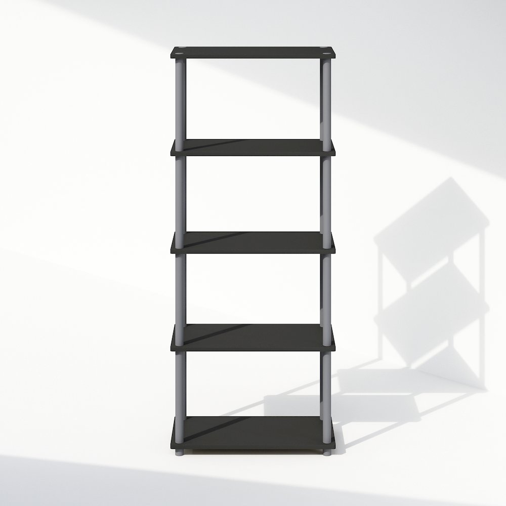 Turn-N-Tube 5-Tier Multipurpose Compact Display Rack, Shelving Unit, Bookcase. Picture 3